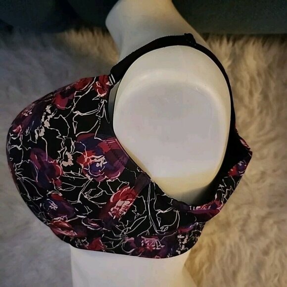 Torrid Bra 40DDD 360 Back Smoothing T Shirt Black Floral Underwire - Picture 4 of 12
